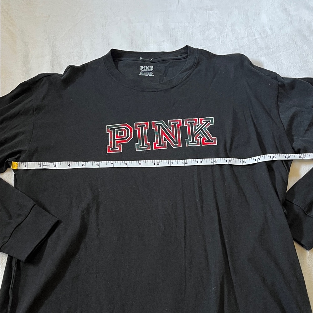 PINK Victoria's Secret Black Long Sleeve Tee - Picture 6 of 6